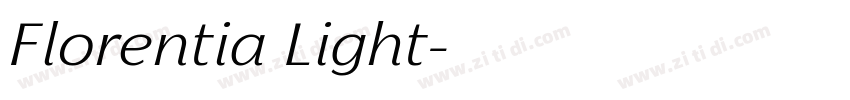 Florentia Light字体转换